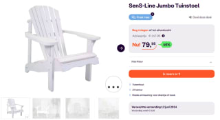 SenS-Line Jumbo Tuinstoel voor €79,95 bij iBOOD