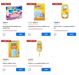 Segunda Unidad al -70% en productos de Droguería desde Carrefour.