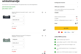 1+1 gratis op klapkratjes bij HEMA