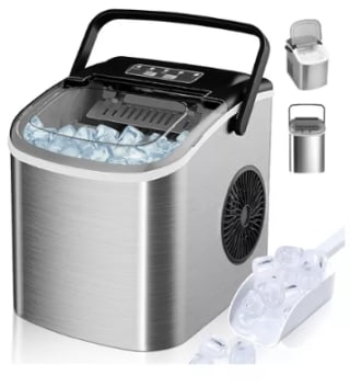 Máquina Para Hacer Hielo 2 Tamaños Portátil Eléctrica 12kg por $1,299 en Mercado Libre