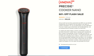 Anova Nano 3.0 sous-vide stick voor €56,95 bij Anovaculinary