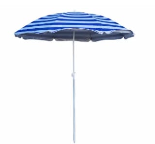 Quitasol 180 cm líneas blanco/azul Outback por $4.990