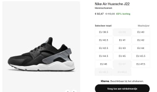 Nike Air Huarache J22 sneakers voor €60,47 bij Nike