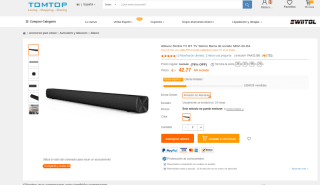 Barra de sonido RedMi Altavoz TV por 42,77€