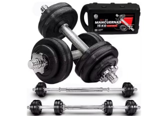 Maletin Pesas y Mancuernas Ajustables HIERRO ANTIDESLIZANTES por solo 46,99€