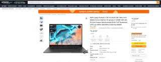 Notebook da ASUS, modelo Vivobook S 14X - R$ 5.019