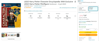 LEGO Harry Potter Character Encyclopedia met mini figuur voor €14,99