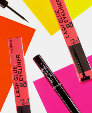 Delineador de ojos Catrice + pegamento para pestañas por $990