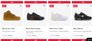 20% korting op geselecteerde Nike stijlen bij Footlocker