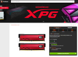 Memória da Geil Orion de 16GB 2x8G e 3600MHz - R$ 359