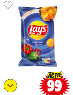 Diverse smaken Lay’s Chips voor €0,99 bij Dirk
