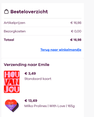 Gratis verzending op je bestelling bij Greetz