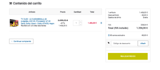 TV OLED 65" LG OLED65B36LA por 1,356€