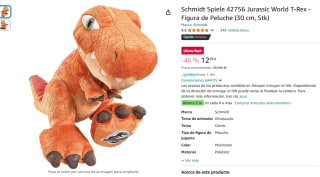 Peluche Schmidt Jurassic World T-Rex por 12,99€
