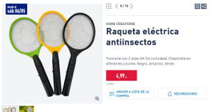 Raqueta Eléctrica Antiinsectos