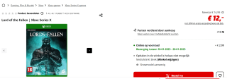Lords of The Fallen voor €12 bij de Mediamarkt