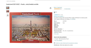 Puzle de 1500 piezas marca Castorland, modelo París por 8,27€