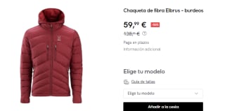 Chaqueta de fibra de Hombre Altus Elbrus por 59.9€