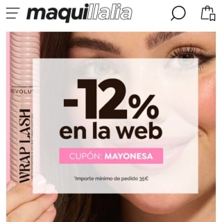 -12% de Descuento en la web de Maquillalia.