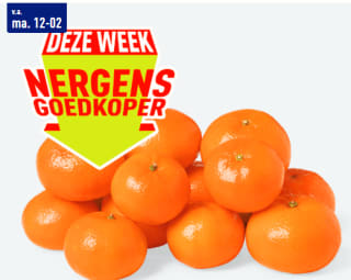 1 KG Mandarijnen voor €1,29 bij de Aldi
