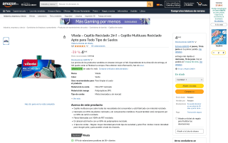 Vileda cepillo reciclado 2in1 multiusos por 4,24€