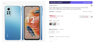 Xiaomi Redmi Note 12 Pro 4G de 6GB/128GB por 162€