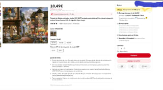 Kit para bordado punto de cruz, modelo ciudad por 10,49€ (9,89€ con monedas)