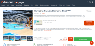 Camping Paradis Domaine Oyat à 169€