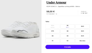 Zapatillas de Mujer Under Armour HOVR SONIC 6 por 58€