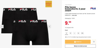 2 FILA onderbroeken voor €9,99 bij Scapino