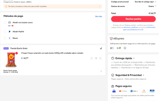 Chupa Chups caramelo con palo bolsa 1440g 120 unidades sabor variado por solo 14,77€