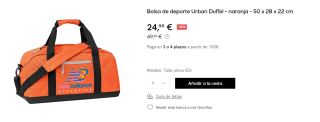 Bolsa de deporte New Balance Urban Duffel por 24.99€
