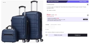 Juego de 3 Maletas ABS Semirigidas con Candado y 4 Ruedas por 54.82€ (Cuenta Nueva 42.82€)