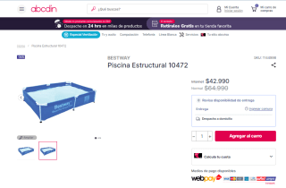 Piscina estructural Bestway por $42.990