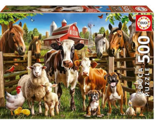 Marca Educa Los traviesos del puzzle de la granja de 500 piezas por 3,85€