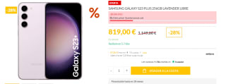 Samsung Galaxy S23 Plus 5G de 256GB, 8GB RAM por solo 819€