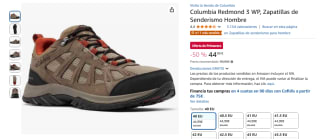 Columbia Redmond 3 WP, Zapatillas Senderismo Hombre por 44,99€