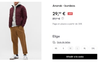 Anorak para Hombre GAP por 29.99€
