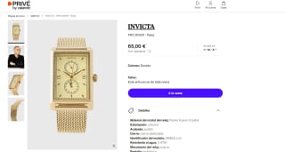 Reloj marca Invicta Pro Diver por 65€