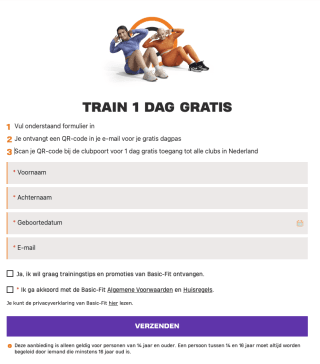 Gratis dagpas Basic-Fit