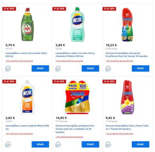 -50% de Descuento en la Segunda Unidad Droguería y Limpieza Carrefour.