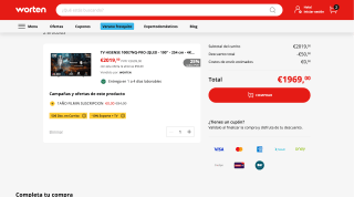TV HISENSE 100'' por 1.969€