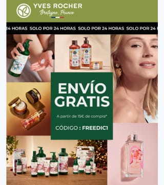 Descuento de -50% y envío gratis en compras a partir 15€