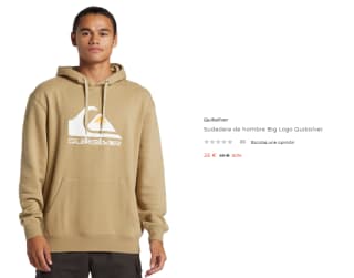 Sudadera de hombre Big Logo Quiksilver por 26€