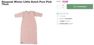 Slaapzak Winter Little Dutch voor maar €19,99 bij Van Asten