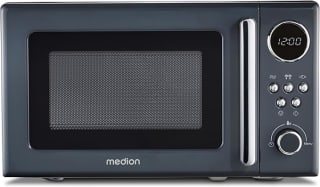 Microondas retro MEDION 20 litros, aprox. 800 vatios, 5 posiciones de microondas, 8 programas por 49,95€