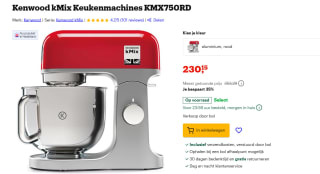 KENWOOD keukenmachine kMix KMX750RD voor €230,15 bij Bol