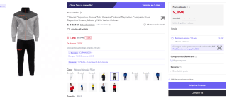 Chándal Deportivo Givova Tuta Venezia por 9,89€