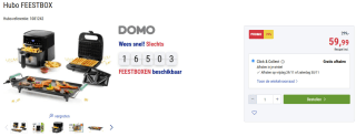 Hubo feestbox voor €59,99 bij Hubo