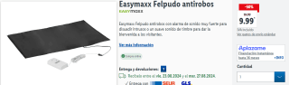 Felpudo antirrobos Easymaxx por 9,99€